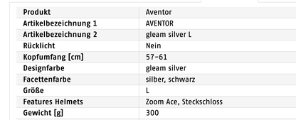 ABUS Fahrradhelm AVENTOR gleam silver